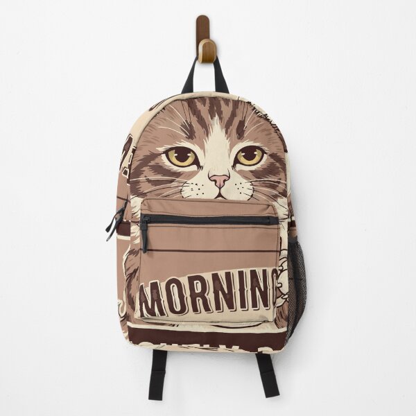 Item preview, Morning Brew Cat – Soft, Sleepy, Slightly Dangerous Retro Coffee Design designed and sold by MAGICKEY2024.