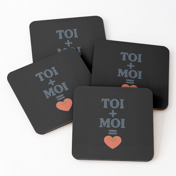 Aperçu de l'œuvre LaMaisonOfMY CUTE FRENCH LOVE COLLECTION N°7 TOIMOI SUR NOIR créée et vendue par LaMaisonOfMY.