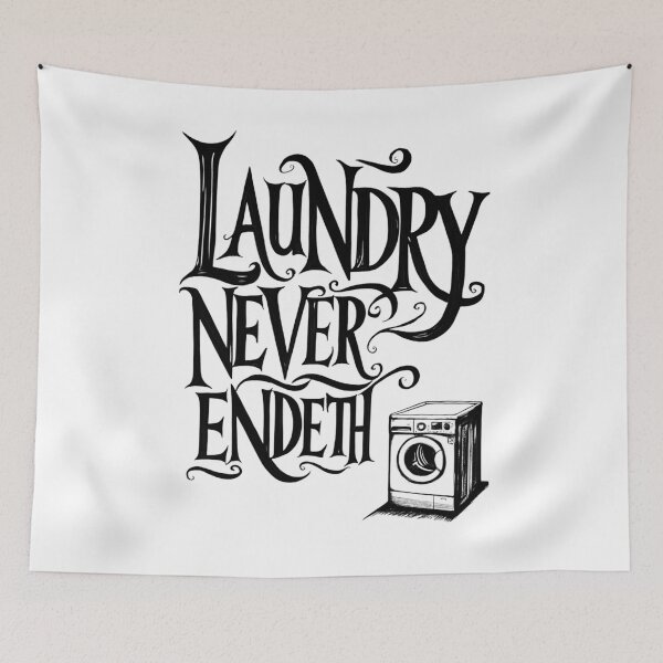 Item preview, Laundry Day Mom Life Funny Motherhood Quotes Black Text designed and sold by adlibmaria.