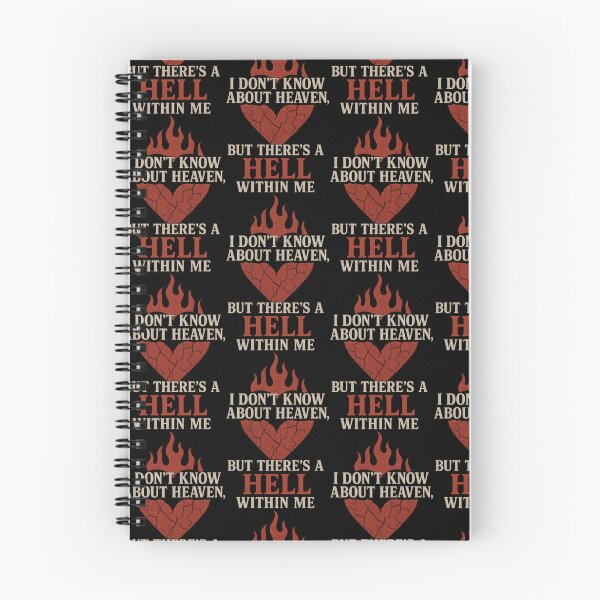 Item preview, There’s a Hell Within Me – Dark Poetic Flame Heart T-Shirt designed and sold by TeeTimeTreasure.
