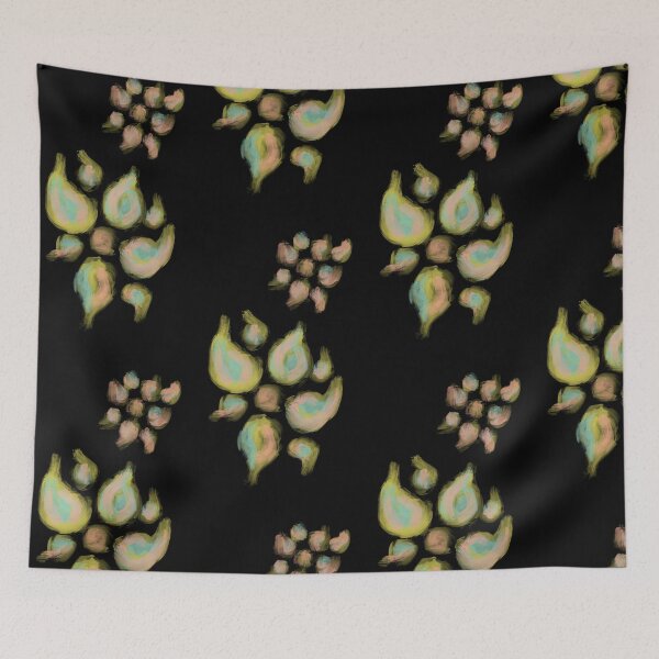 Item preview, Yellow, Turquoise, & Pink Flowers on Black by ElitebyElise  designed and sold by ElitebyElise.