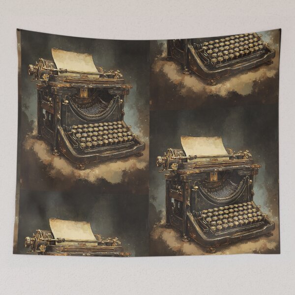 Item preview, Dark Academia Art: Nostalgic Antique Typewriter designed and sold by bapupa.