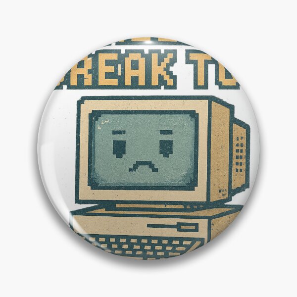 Artikelvorschau, Ich brauche auch eine Pause – 90er Retro-Computer entworfen und verkauft von PastelLab.