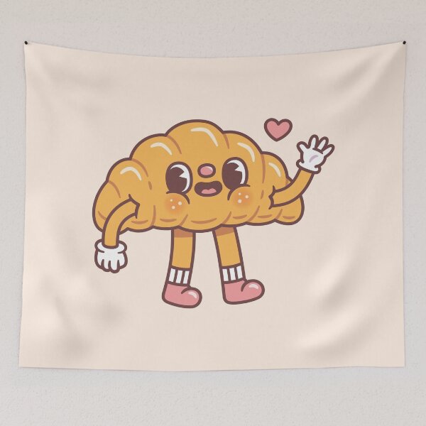 Item preview, Cute Croissant Says Hi designed and sold by rustydoodle.