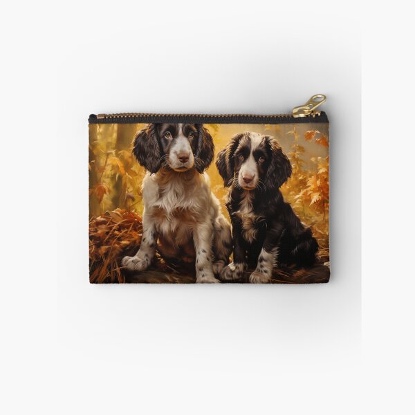 Item preview, Two English Springer Spaniels in Autumn Forest designed and sold by PetsArt.