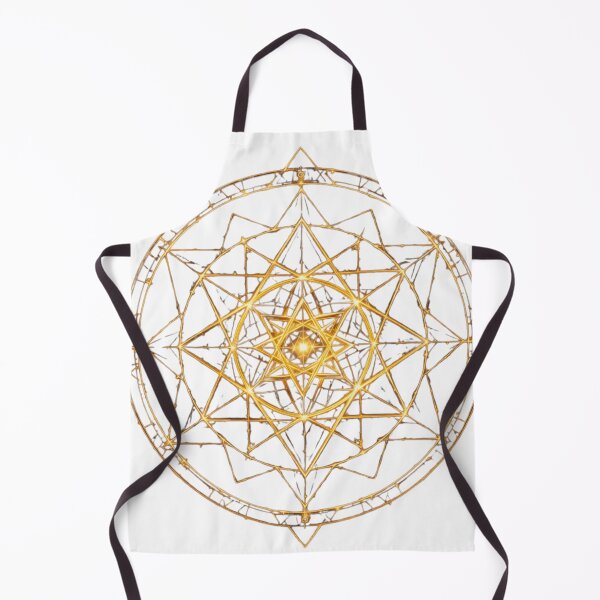 Item preview, Geometric sacred geometry pattern gold designed and sold by OVERSAI.