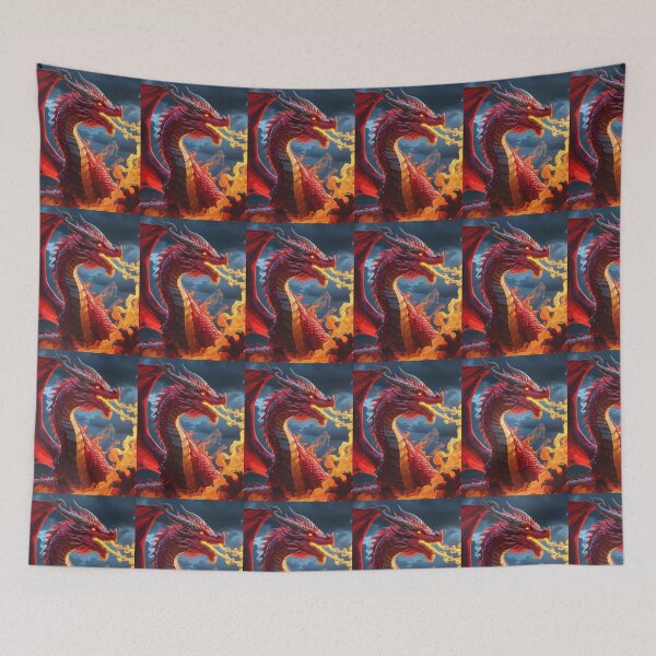 Item preview, Dragons breathing fire Design designed and sold by AKANKEDESIGN.