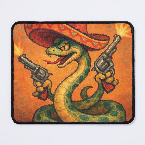 Item preview, Snakey the Gunsssslinger designed and sold by MashyArt.