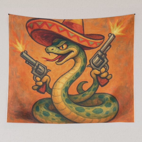 Item preview, Snakey the Gunsssslinger designed and sold by MashyArt.