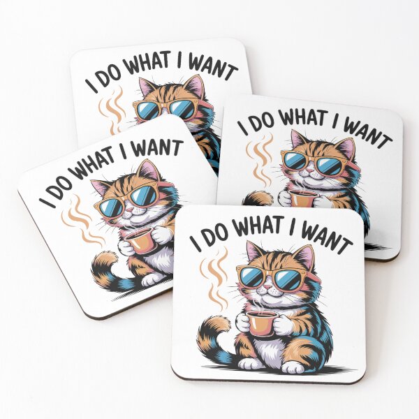 Item preview, : I Do What I Want – Funny Cat Coffee Shirt designed and sold by KostekShop.