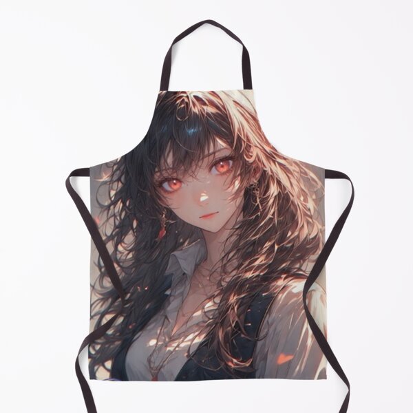 Item preview, Crimson Gaze – Anime Girl with Red Eyes and Falling Leaves designed and sold by NegarTv Designs.