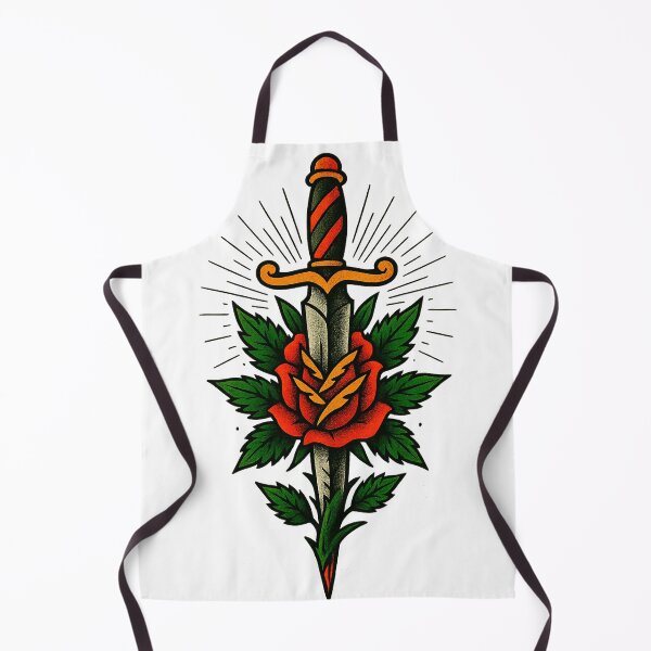Item preview, Joint & Dagger – Traditional Cannabis Tattoo Art designed and sold by Wake and Bake.