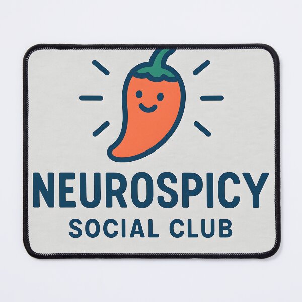 Item preview, Neurospicy Social Club - Cute Neurodivergent Pride Design designed and sold by Emilia-Design.