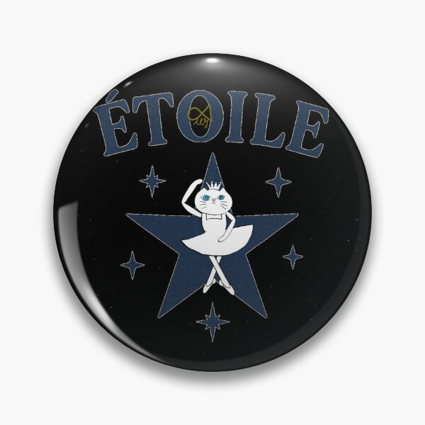 Item preview, LaMaisonOfMY CUTE FRENCH LOVE COLLECTION No.13 Étoile ON BLACK designed and sold by LaMaisonOfMY.