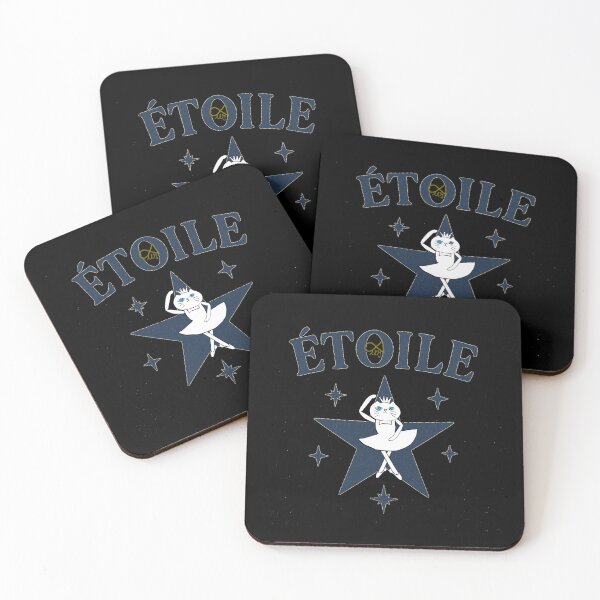Item preview, LaMaisonOfMY CUTE FRENCH LOVE COLLECTION No.13 Étoile ON BLACK designed and sold by LaMaisonOfMY.