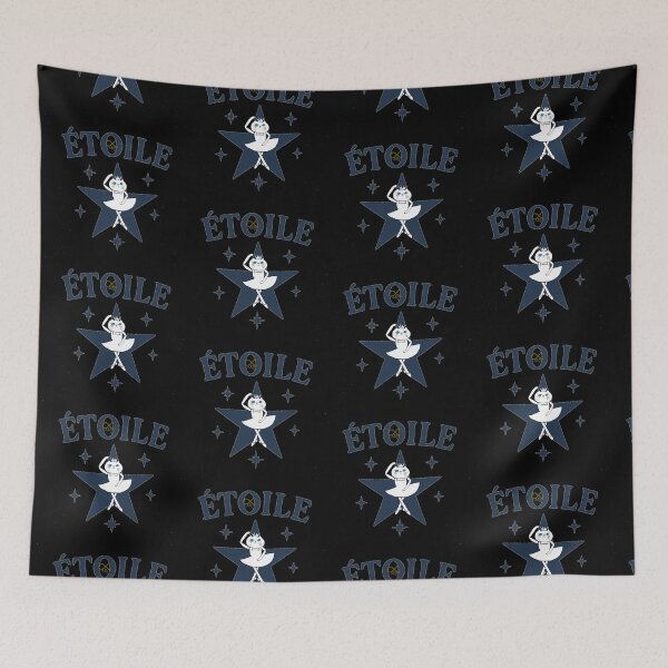 Item preview, LaMaisonOfMY CUTE FRENCH LOVE COLLECTION No.13 Étoile ON BLACK designed and sold by LaMaisonOfMY.
