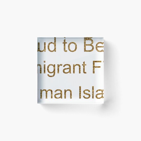 Item preview, PROUD TO BE AN IMMIGRANT FROM CAYMAN ISLANDS SEQUIN designed and sold by TheIconSmith.