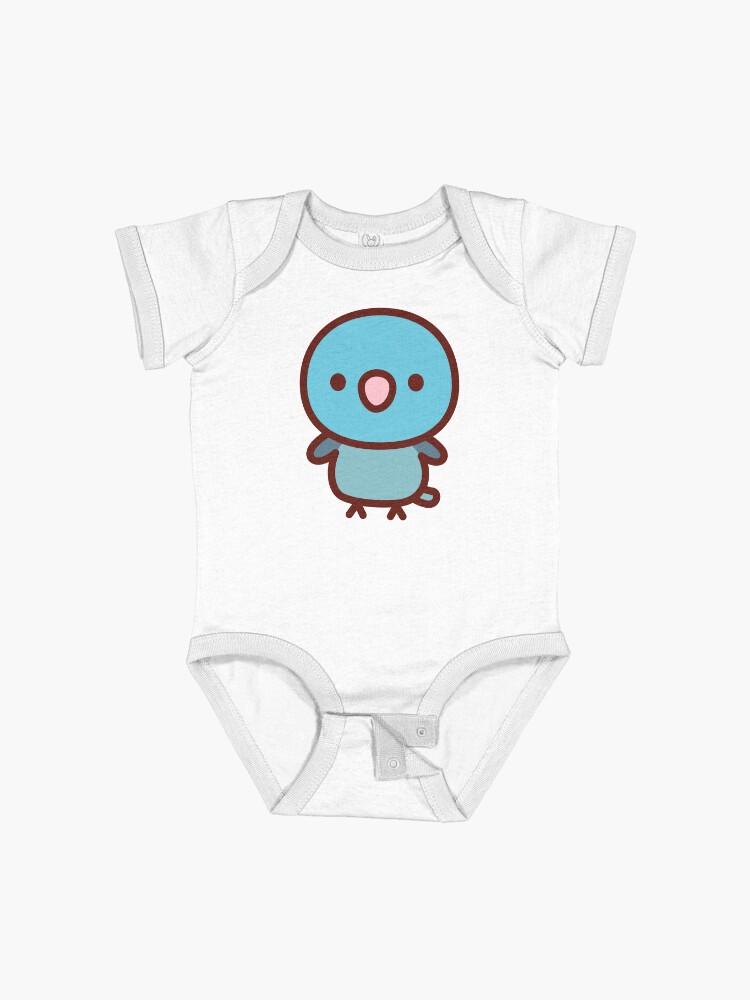 Thumbnail 1 of 2, Baby One-Piece, Pacific parrotlet / Blue female designed and sold by INKOYADO.