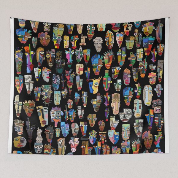 Item preview, Abstract Masks designed and sold by Montage-Madness.