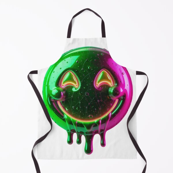 Item preview, Smiley metallic melted colored face designed and sold by OVERSAI.