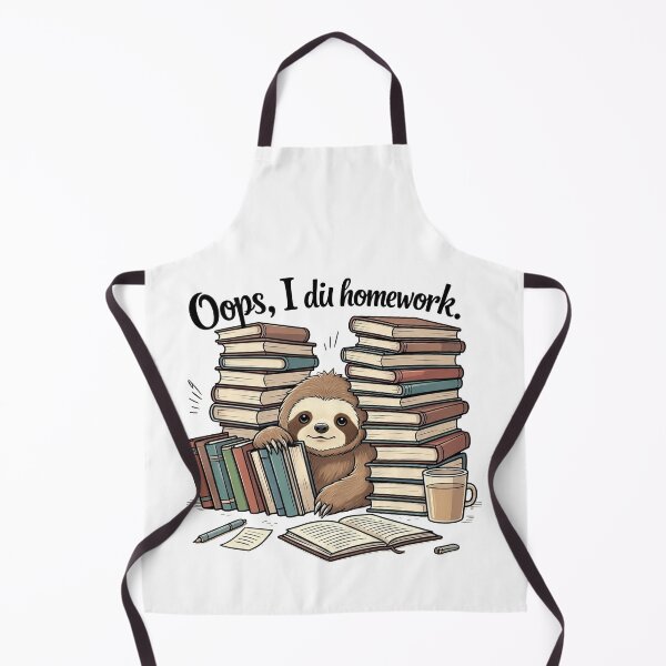 Item preview, Sleepy Sloth Homework Cartoon – Funny Study Student Design designed and sold by 001Haiba.