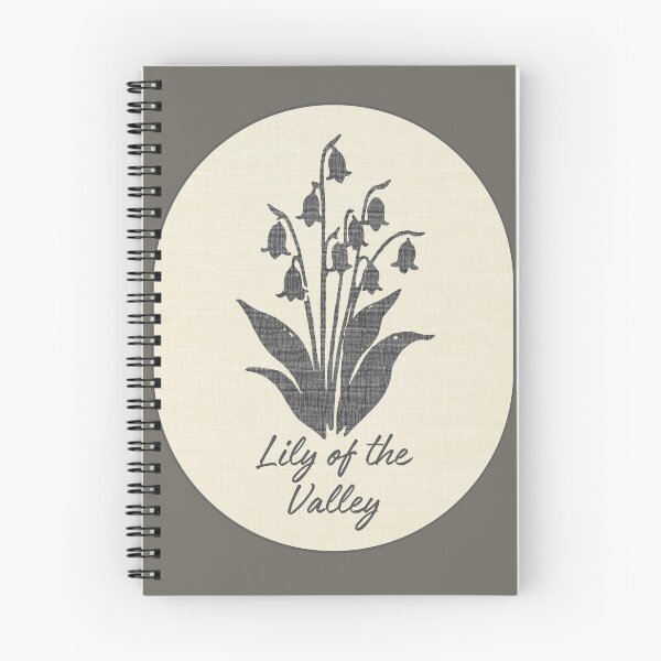 Item preview, Lily Valley May Birth Flower Stamp Linen Label designed and sold by TackyTime.