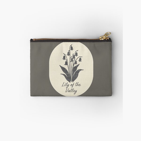 Item preview, Lily Valley May Birth Flower Stamp Linen Label designed and sold by TackyTime.