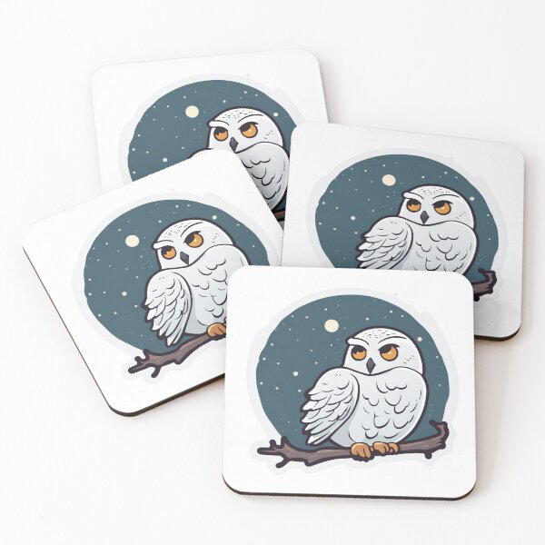 Item preview, Snowy Owl at Night designed and sold by FamiliarPufferfish.