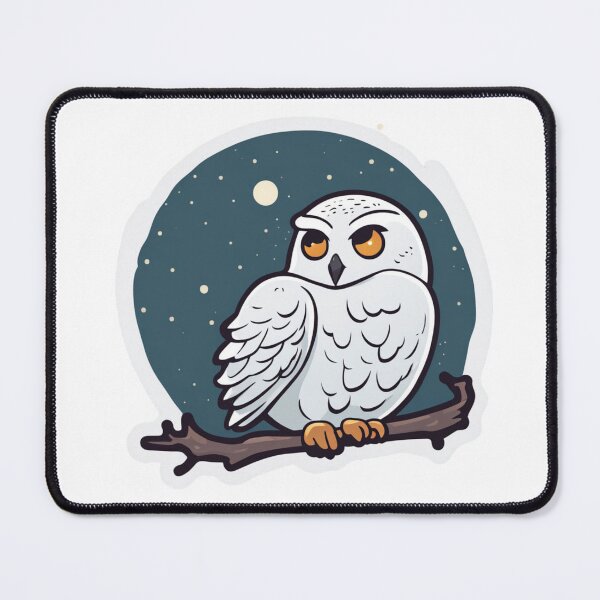 Item preview, Snowy Owl at Night designed and sold by FamiliarPufferfish.