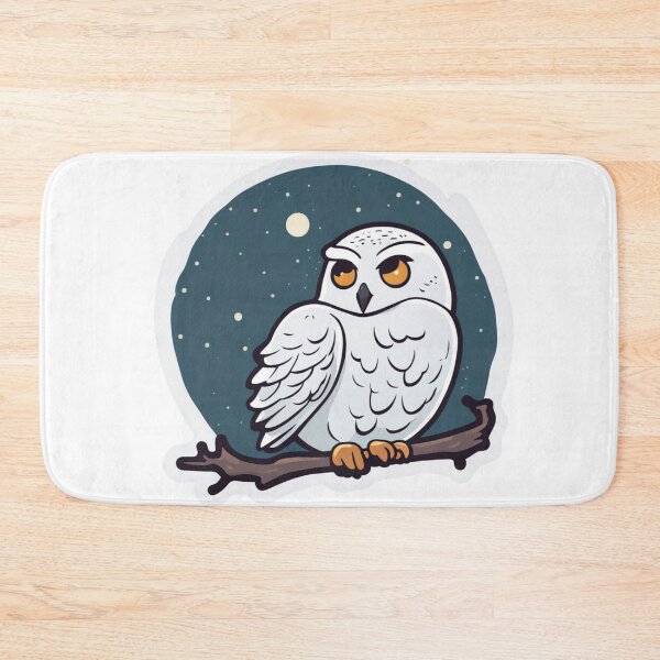 Item preview, Snowy Owl at Night designed and sold by FamiliarPufferfish.