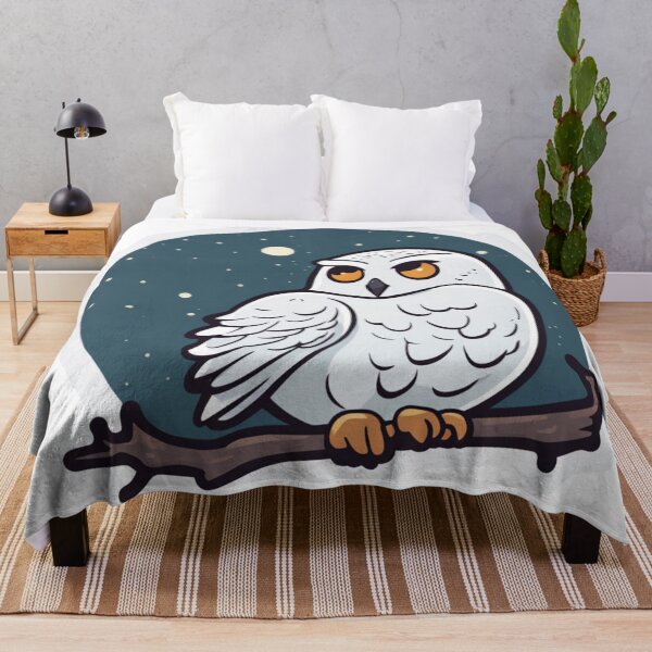 Item preview, Snowy Owl at Night designed and sold by FamiliarPufferfish.