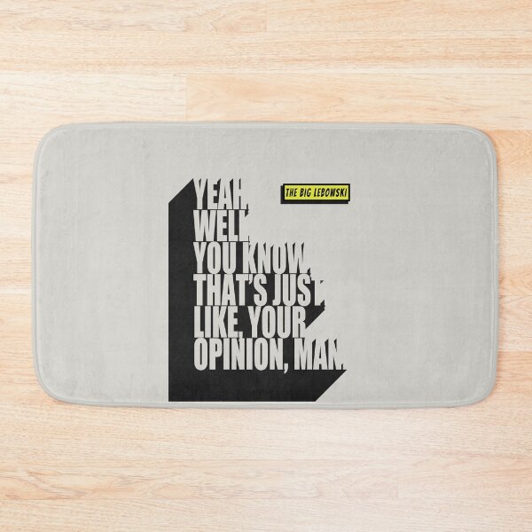 Item preview, The Big Lebowski Classic Quote designed and sold by Enea Kelo.