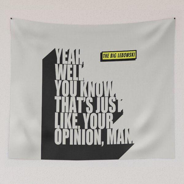 Item preview, The Big Lebowski Classic Quote designed and sold by Enea Kelo.