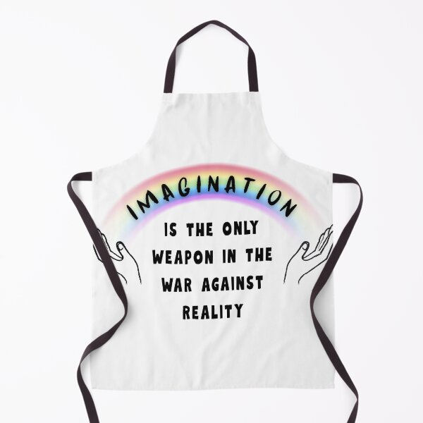 Item preview, IMAGINATION IS THE ONLY WEAPON Reality War Quote Rainbow designed and sold by FankyPanky.