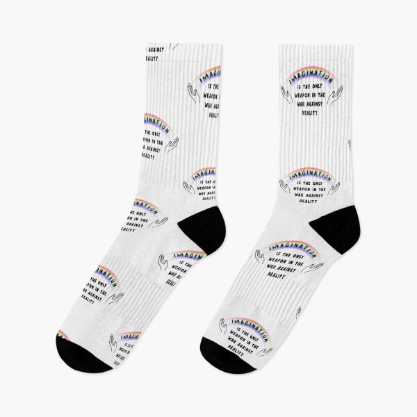 Item preview, IMAGINATION IS THE ONLY WEAPON Reality War Quote Rainbow designed and sold by FankyPanky.