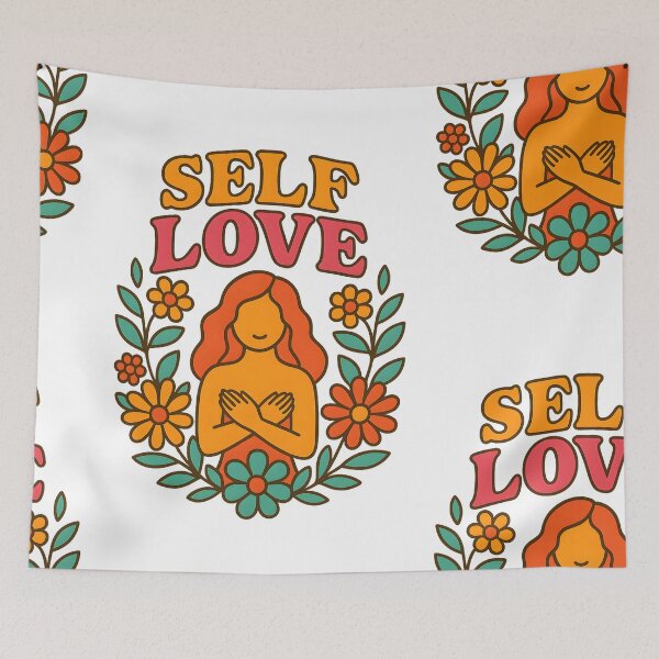 Item preview, Self Love – Bold Feminine Empowerment Retro Art designed and sold by Quiet Power Co..