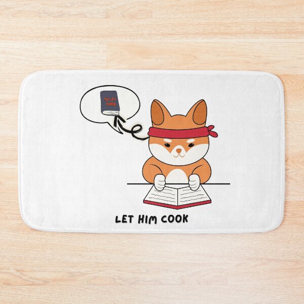 Item preview, Let Him Cook – Cute Study Aesthetic Fox Meme Sticker designed and sold by Dexro.