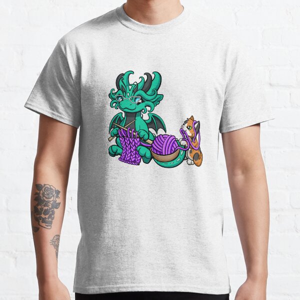 Knitting Dragon Classic T-Shirt