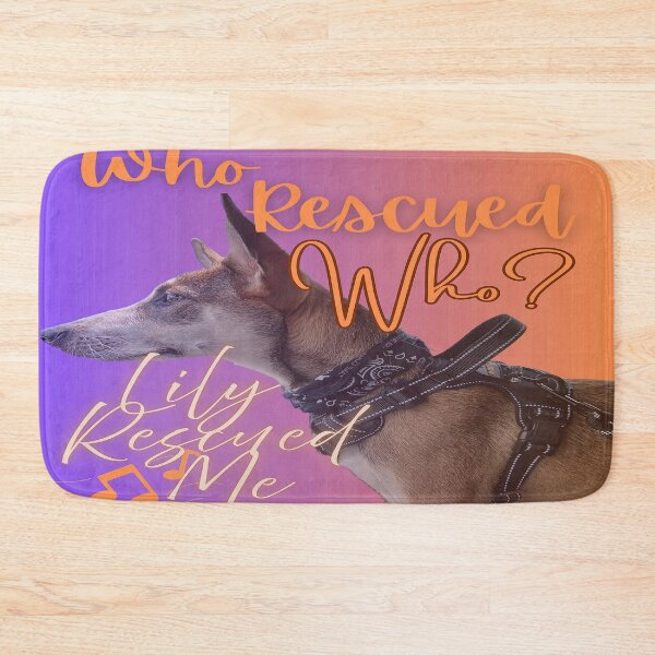 Item preview, Who Rescued Who? Lily Rescued Me designed and sold by BrightrDayMusicArt.