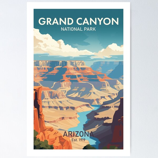 Artikel-Vorschau von GRAND CANYON NATIONAL PARK REISEKUNST, designt und verkauft von MarkedArtPrints.