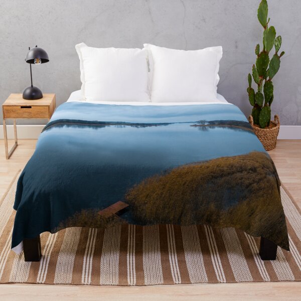 Item preview, Aerial View of Winter Marshland Near Łódź at Dusk designed and sold by minstr3l.