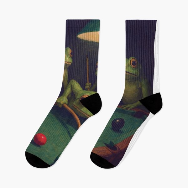 Item preview, Frogs Playing Snooker designed and sold by MashyArt.