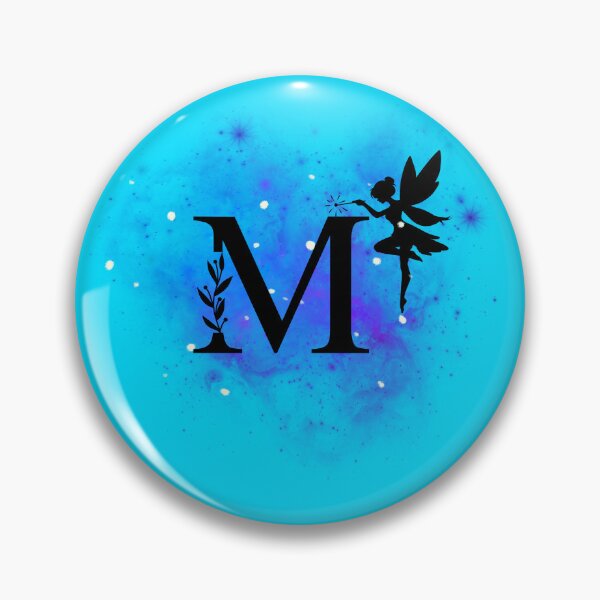 Artikelvorschau, Buchstabe M – Mystische Feeninitiale am Sternenhimmel | Wunderliche himmlische Monogrammkunst entworfen und verkauft von Lunaria Arts.