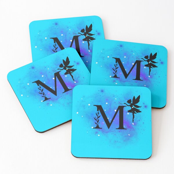 Item preview, Letter M – Mystical Fairy Initial on a Starry Night Sky | Whimsical Celestial Monogram Art designed and sold by Lunaria Arts.
