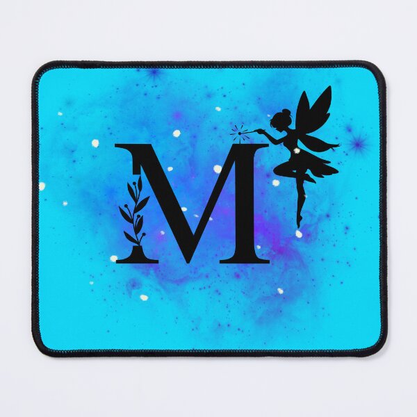 Item preview, Letter M – Mystical Fairy Initial on a Starry Night Sky | Whimsical Celestial Monogram Art designed and sold by Lunaria Arts.