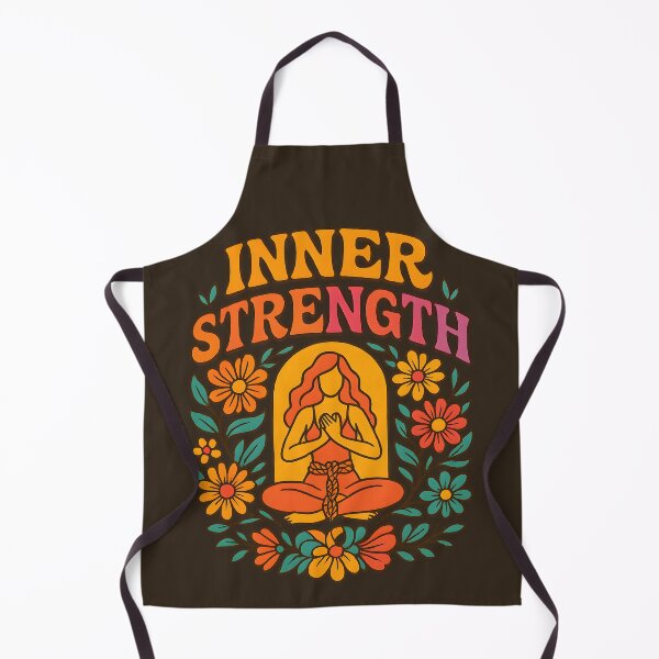 Item preview, Inner Strength – Retro Empowerment Floral Design for Survivors & Healers designed and sold by Quiet Power Co..