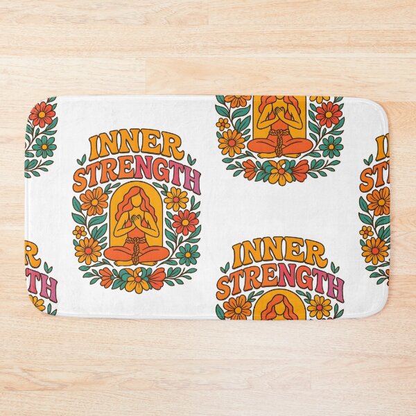 Item preview, Inner Strength – Retro Empowerment Floral Design for Survivors & Healers designed and sold by Quiet Power Co..