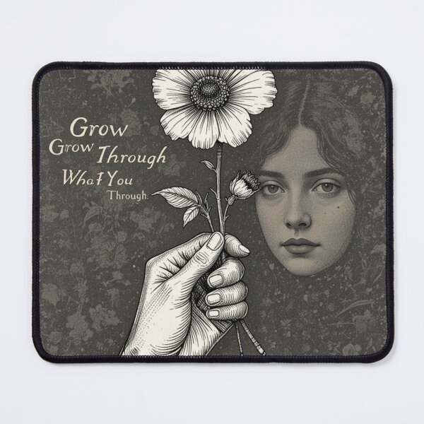 Item preview, Grow through what you go through flower vintage  designed and sold by OVERSAI.