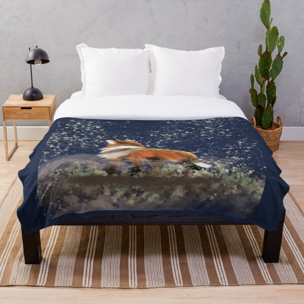 Item preview, Cute  Whimsical  Fox At Night With Fairy Dust designed and sold by Grey-Lilly.