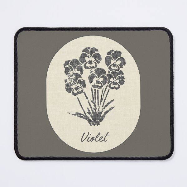 Item preview, Violet February Birth Flower Stamp Linen Pansy Label designed and sold by TackyTime.